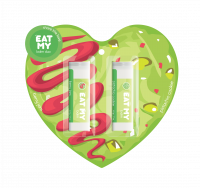 EAT MY balm duo share the love: pistachio + berry - EAT MY набор бальзамов для губ “Поделись любовью: фисташка + ягоды”